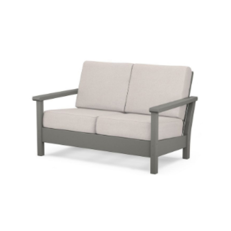 HDPE Gray All-Weather Outdoor Loveseat